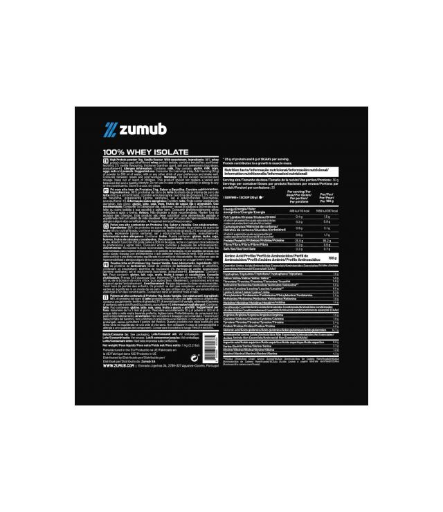 ZUMUB 100% WHEY ISOLATE VANILLA