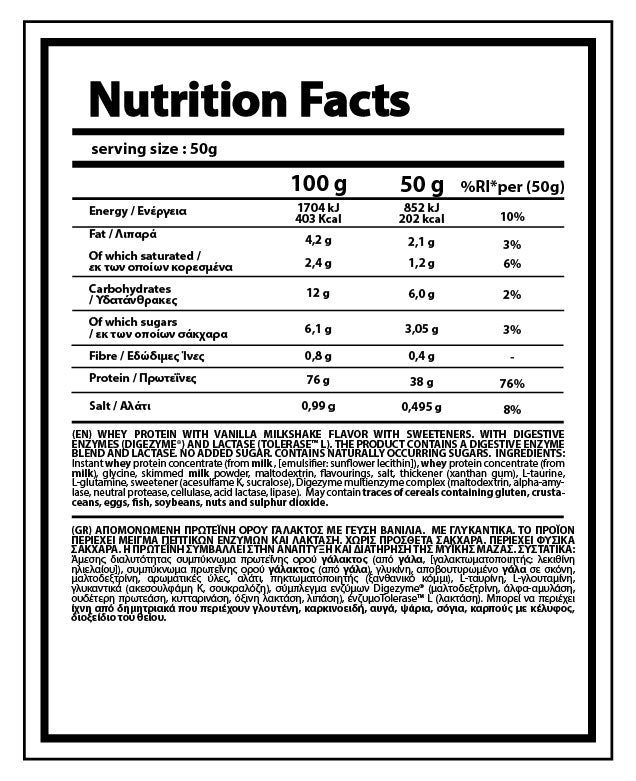 NUTRIYUMMY PREMIUM WHEY - VANILLA MILSHAKE