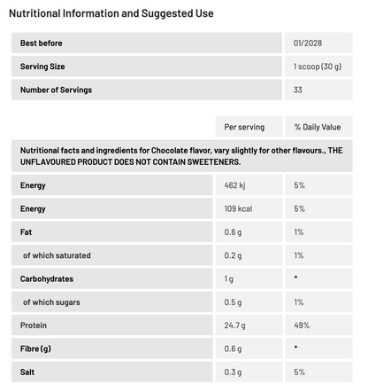 ZUMUB 100% WHEY ISOLATE CHOCOLATE