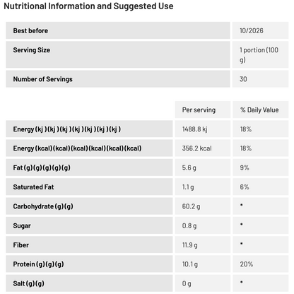 MAX PROTEIN GOOD MORNING - INSTANT OATMEAL NUTCHOC 1,5 KG
